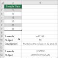 Kako pomnožiti število z odstotki v Excelu. Kakšna je formula množenja v Excelu