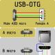 Shema sestavljanja bliskovnega pogona OTG iz običajnega USB-ja, skrivnosti ožičenja in pinout kabla OTG